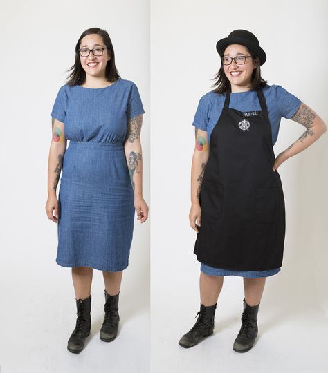 Skirts, bowties and hot pink hair are all welcome now. Starbucks Worker Dress To Impress, Starbucks Work Outfit, Starbucks Employee Outfit Ideas, Barista Woman, Starbucks Barista Outfit Ideas, Starbucks Employee Outfit, Starbucks Outfit Barista, Starbucks Dress Code, Starbucks Barista Outfit