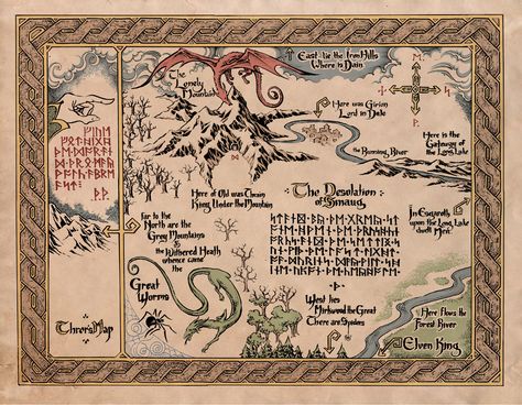 The desolation of Smaug. That's right Selkie Lore, The Hobbit Map, Casa Do Hobbit, Lotr Party, Hobbit Holes, Wall Blanket, Hobbit Party, Middle Earth Map, John Howe