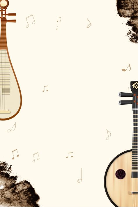 Simple Musical Instrument Border Background Mapeh Music Background, Musical Instruments Template, Music Border Design Aesthetic, Music Border Designs For Projects, Musical Border Design, Music Ppt Background, Music Images Background, Background Powerpoint Simple, Music Border Design