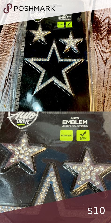 Pilot Automotive Star Crystal Decoration Car Emblem - Pack of 3 Car Decor Y2k, Star Car Decor, Star Car Accessories, Car 2023, Girly Car Accessories, Car Deco, Star Crystal, Car Backgrounds, Girly Car