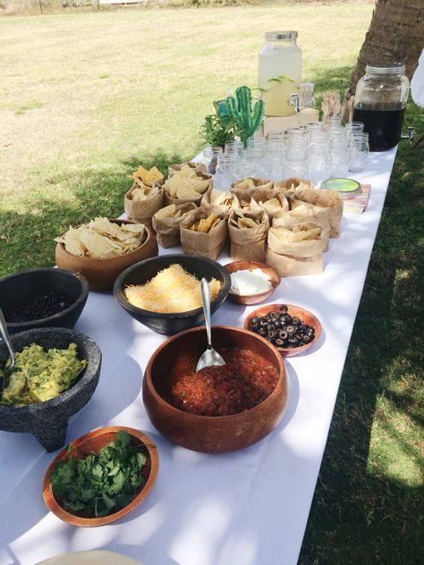 Neutral Taco Party, Baby Shower Nacho Bar, Boho Cowboy Baby Shower Ideas, Taco Bar Baby Shower Ideas, Southwest Baby Shower Ideas, Desert Theme Baby Shower Ideas, Hacienda Baby Shower Theme, Southwestern Baby Shower Ideas, Desert Baby Shower Theme