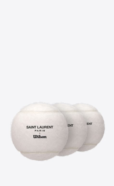 Wilson tennis balls | Saint Laurent | YSL.com Wilson Tennis, Tennis Aesthetic, Tennis Club, Tennis Clubs, Sport Tennis, Tennis Balls, Saint Laurent Paris, Sporty And Rich, Sports Clubs