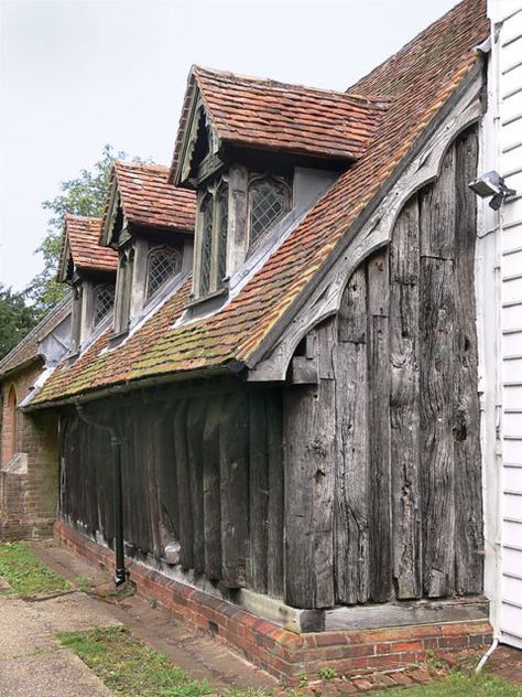 Greensted Church: The world’s oldest surviving wooden church and the oldest timber building in Europe Wooden Church, Essex England, St Andrew, Timber Buildings, Wooden Houses, Old Churches, Country Church, Cathedral Church, Anglo Saxon