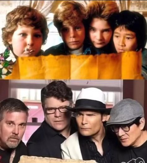 Goonies Cast, 80s Films, Los Goonies, Celebrities Then And Now, Patrick Swayze, Goonies, 80s Movies, Cult Movies, Funny Face