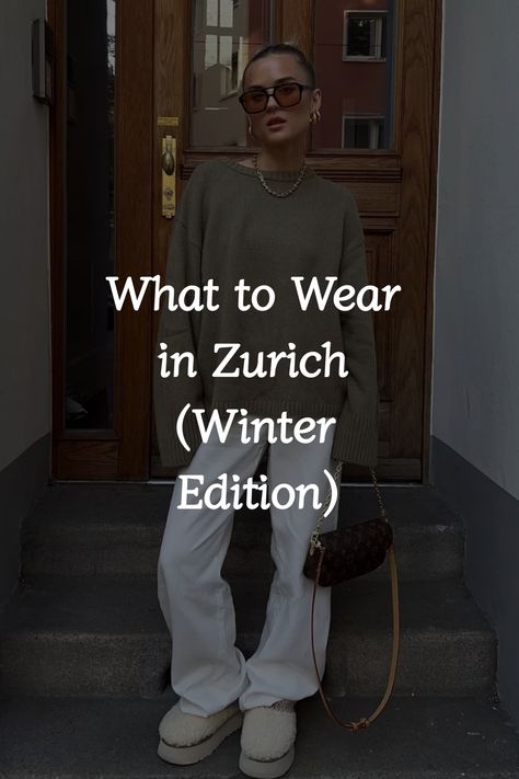 Get inspired with simple and cute Zurich winter outfit ideas to keep you cozy and stylish during the colder months. Elevate your winter wardrobe with aesthetic and trendy pieces perfect for exploring the picturesque Swiss city. Swiss Fashion Outfits, Outfits For Switzerland Winter, Winter Switzerland Outfit, Swiss Alps Outfit, Winter In Switzerland Outfits, Switzerland Aesthetic Outfits, Switzerland Outfit Ideas, City Exploring Outfit, Winter In Europe Outfits