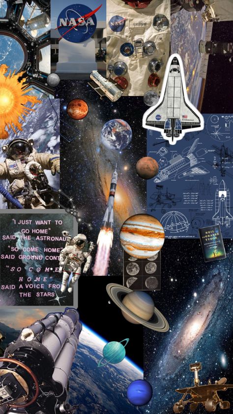 Astronomy Collage, Astronomy Poster, Space Astronomy, Astronomy Science, Space Phone Wallpaper, Aerospace Engineering, Astronauts In Space, Summer Wallpaper, Space And Astronomy