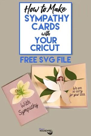 Fields Of Heather The Empty Nest Years - Cricut Tutorials, Farm Life, Recipes, Crafts & Tips, Free Diy Sympathy Cards, Svgs Free, Cricut Birthday Cards, Sympathy Cards Handmade, Condolence Card, Free Svgs, Kids Wedding, Memorial Cards, Card Templates Free