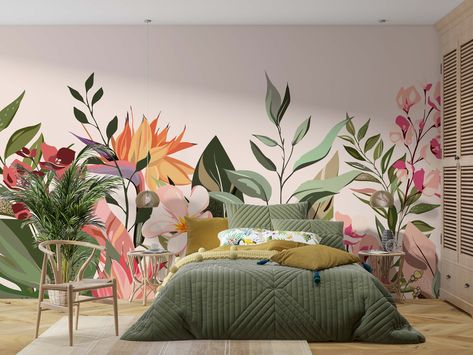 Jungle wall mural