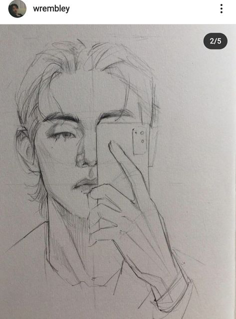 الفن الرقمي, Pencil Sketch Images, Indie Drawings, Taehyung Fanart, Cool Pencil Drawings, Portraiture Drawing, Art Tools Drawing, Kpop Drawings, Easy Drawings Sketches