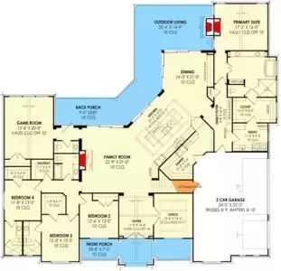 Mail - Michelle C - Outlook One Level European House Plans, House Floor Plans With Library, House Plan With Big Windows, House Plan With Large Kitchen, Two Generation House Plans, Big Family Home Floor Plans, House Floor Plans With Prep Kitchen, House Plan With Scullery, Wide Lot House Plans