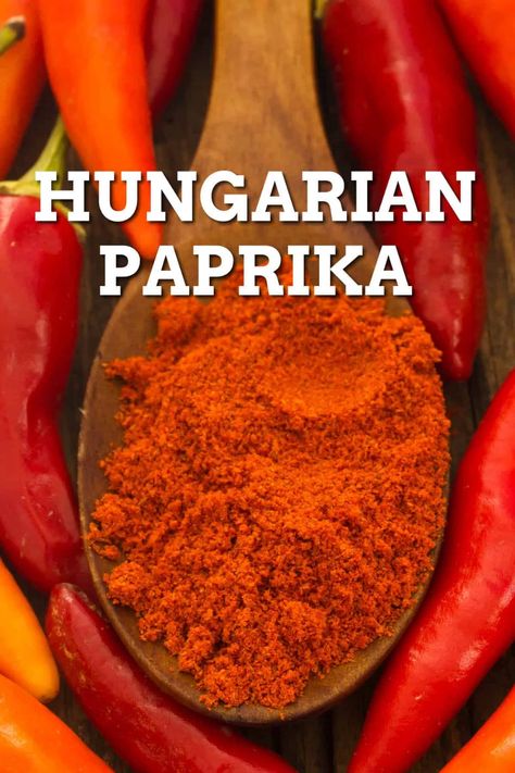 Black Hungarian Pepper Recipe, Hungarian Paprika Recipes, Sweet Paprika Recipes, Hungarian Wax Pepper Recipes, Hungarian Paprikash, Paprika Substitute, Paprika Recipes, Hungarian Goulash, Paprika Spice