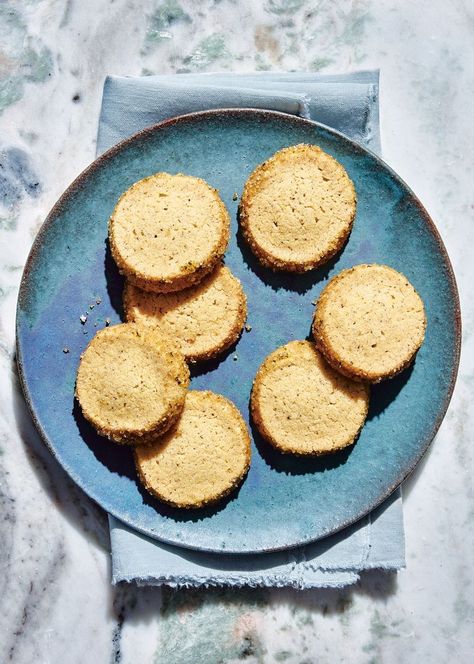 Claire Saffitz's Recipe for Brown Butter and Sage Sablé Cookies Claire Saffitz Recipes, Sage Cookies, Claire Saffitz, Sable Cookies, Brown Butter Sage, Xmas Baking, Frozen Cookie Dough, Christmas Cookie Exchange, Cinnamon Rolls Recipe