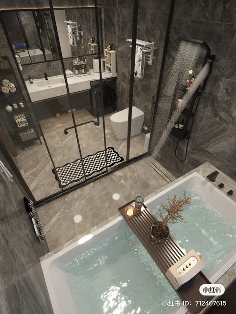 Drømme Bad, Bilik Air, Washroom Design, Bad Inspiration, Dream Apartment Decor, Bathroom Design Decor, Bathroom Inspiration Decor, Dream House Rooms, Bathroom Design Luxury