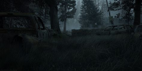 ArtStation - 25 Years Later, Charlotte Curtis 25 Years Later, Wood Banner, Werewolf Aesthetic, Dark Forest Aesthetic, Blue Banner, Twitter Banner, Header Banner, Dark Forest, Twitter Header