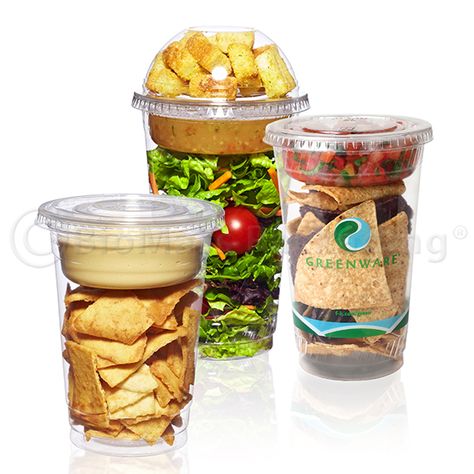 Different Types Of Food, Salad Packaging, Food Business Ideas, Snack Shack, Snacks Ideas, Food Truck Business, Snack Cups, Makanan Diet, Burger Bar