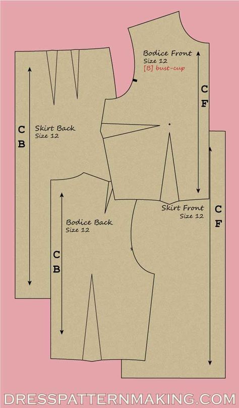 Pattern Drafting Tutorials For Beginners, Sloper Pattern, Pattern Drafting Bodice, Pattern Making Tutorial, Pattern Drafting Tutorials, Basic Dress Pattern, Teaching Sewing, Beginner Sewing Patterns, Sewing Tutorials Clothes