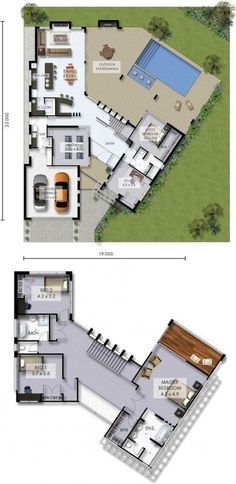 Australia House, Villa Plan, Modern House Plans, Sims House, Dream House Plans, Architecture Plan, House Flooring, The Plan, House Layouts