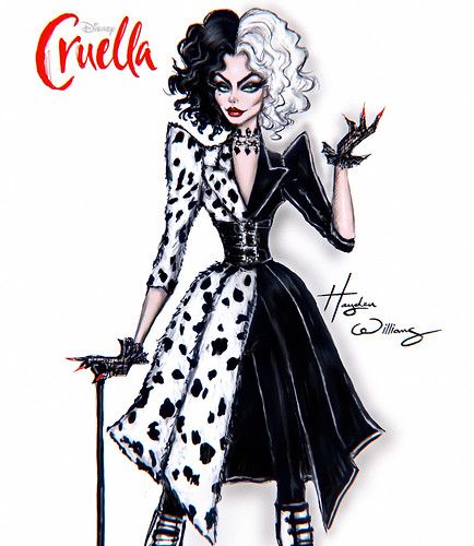 #CRUELLA 💋❤️ #EmmaStone #CruellaMovie #Cruelladevil #Disn… | Flickr Cruella Fashion Sketch, Cruella Deville, Hayden Williams, Fashion Design Inspiration, Fashion Design Collection, Sketches Dresses, Fashion Illustration Dresses, Fashion Illustration Sketches, 101 Dalmatians