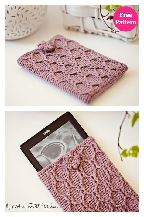 Kindle Cover Free Crochet Pattern Book Holder Crochet Pattern, Crochet Quran Cover Free Pattern, Kindle Paper White Crochet Cover, Crochet Kobo Cover, Ipad Cover Crochet Pattern, Crochet Binder Cover, Crochet Book Pattern Free, Crochet Tablet Case Pattern Free, Kindle Sleeve Crochet Pattern Free