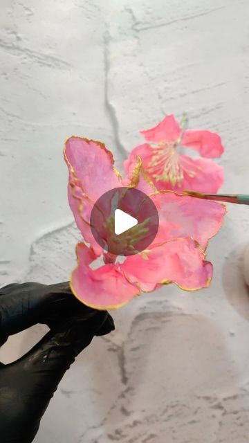 Bonntonn Gourmet | Tanya Choudhary on Instagram: "This is the easiest way to make Rice Paper Flower with minimal effort.🙌🏻  Follow @bonn.tonn for more such tips & tricks💚  #bonntonn #cakereels #trendingreels #viralvideos #bakers #bakershacks #bakerstip #reels #reelsinstagram" Rice Paper Flowers Tutorial, Frosting Ideas, Flower Cake Design, Homestead Kitchen, Cake Branding, Cake Tips, Cheap Thrills, Wafer Paper Flowers, Gumpaste Flowers