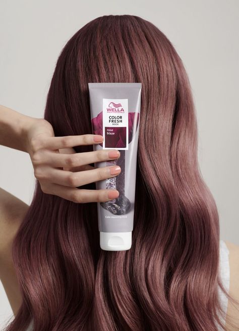 Wella Color Fresh Mask, Color Fresh Mask, Cherry Brown Hair, Ulzzang Hair, Hair Nutrition, Red Hair Inspo, Wella Color Fresh, Wella Color, Hair Tips Video