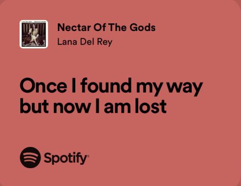 Nectar Of The Gods Lana Del Rey, Ldr Albums, Lana Lyrics, Nectar Of The Gods, Blue Banisters, Lana Del Rey Aesthetic, Spotify Aesthetic, Rey Aesthetic, Aesthetic Lyrics