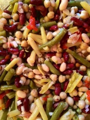 5 Bean Salad, Bean Salad Recipes Easy, Five Bean Salad, 3 Bean Salad, Three Bean Salad, Green Bean Salads, Bean Salad Recipes, Cold Salad, Healthy Christmas