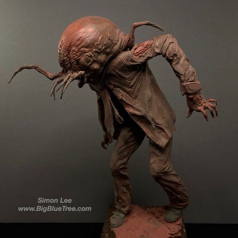 Simon Lee on Instagram: “Head crab, zombies, the Host monster, and a dragon! It’s been an awesome week. Browse to my profile to see videos of these sculpts.…” Simon Lee Sculpture, Crab Monster, Monster Sculpture, Simon Lee, Sculpture Design, The Host, See Videos, A Dragon, Creature Design