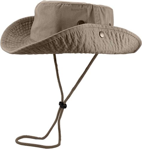 Gelante 100% Cotton Stone-Washed Adjustable Bucket Safari Booney Sun Hats Dope Hats, Side Snap, Organic Cotton Clothing, Cowgirl Hats, Color Khaki, Sun Hats, Hats For Women, Cowboy Hats, Caps Hats