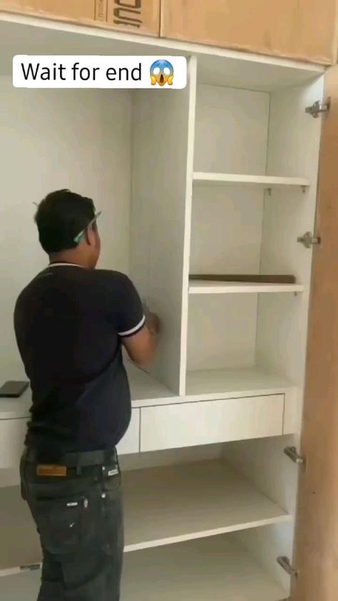 Hidden space in wardrobe in 2022 | Furniture details design, Small house interior design, Kitchen interior design modern Secret Locker, Secret Compartment Furniture, Wall Wardrobe Design, Locker Designs, Almirah Designs, Hidden Spaces, Closet Design Layout, Modern Cupboard Design, Wardrobe Door Designs