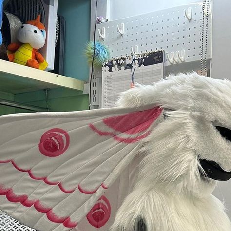 Fnaf Fursuit, Alien Fursuit, Moth Fursuit, Moth Fursona, Bug Fursuit, Insect Fursuit, Purple Fursuit, Fursuit With Wings, Fursuit Unique