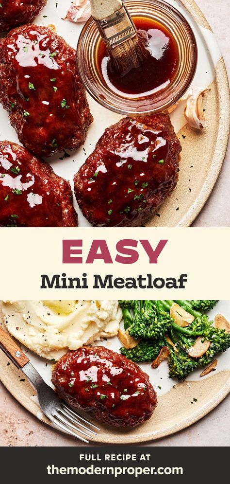 Mini Stuffed Meatloaf Recipes, Meat Loaves Recipe Easy, Meatloaf And Rice, Small Meatloaf Recipes Easy, Meatloaf Individual, Meatloaf For 2, Small Batch Ground Beef Recipes, Personal Meatloaf Recipe, Meatloaf For Two Recipes