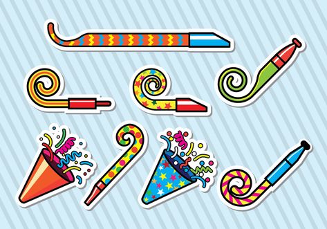 Party Blower Icons Party Blower, Party Blowers, Oc Drawings, Cleveland Cavaliers Logo, Kids Cards, Vector Icons, Sport Team Logos, Vector Art, Diy And Crafts