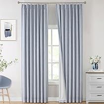 Pinch Pleat Drape, Insulated Drapes, Blue Drapes, Window Treatments Bedroom, Pleated Drapes, Pinch Pleat Curtains, Curtain Room, Drape Panel, Primary Bedroom