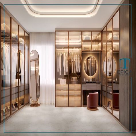 80 Modern & Classy Closet Design Ideas Master Closet Designs, Dressing Room Interior Design, Clothing Storage Ideas, Dressing Room Interior, Walkin Closets Design, Walking Closets, Walk In Closet Dimensions, Storage Ideas Closet, Walking Wardrobe