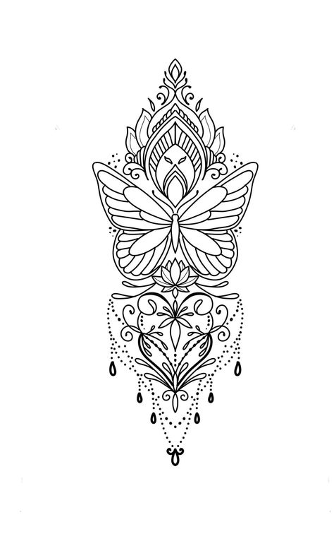 Shin Tattoo Stencil For Women, Mandala Hand Tattoo Stencil, Shin Tattoo Stencil, African Queen Tattoo, Butterfly Mandala Tattoo, Half Mandala Tattoo, Tatuaje Studio Ghibli, Mandala Tattoos For Women, Borboleta Tattoo