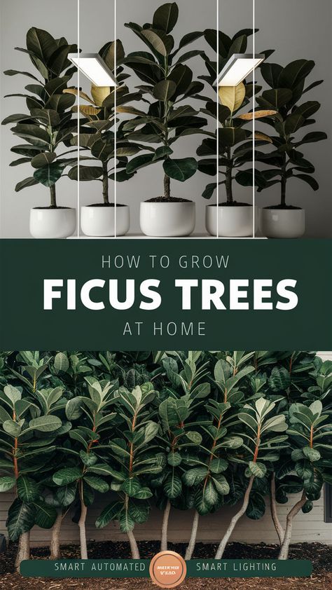 🌿 Bring lush greenery into your home with ficus trees! 🌱 Whether it’s the popular fiddle leaf fig or a classic rubber plant, ficus trees can be easy to grow with the right care. Learn how to keep them healthy with proper light, watering, and pruning techniques to create your perfect indoor jungle 🌞✨. #SmartPlants #IndoorFicus #SmartGardening #IndoorJungle #FiddleLeaf Ficus Tree Indoor, Ficus Audrey, Trees Indoors, Weeping Fig, Tree Indoor, Ficus Tree, Rubber Plant, Rubber Tree, Air Purifying Plants