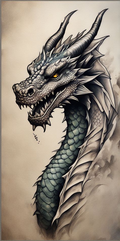 Colorful Dragon Tattoo, Mythical Dragon Art, Dragon Tattoo Realistic, Dragon Tattoo Shoulder, Graphic Design Activities, Dragon Head Tattoo, Dragon Tattoo Ideas, Beetle Tattoo, Colorful Dragon