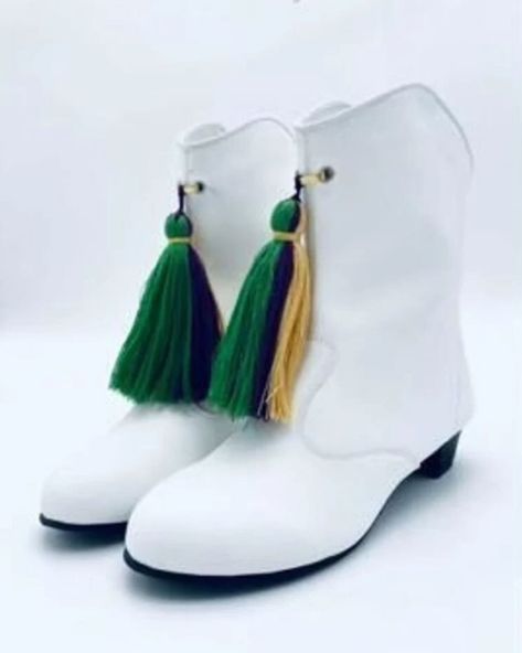 We have the Mardi Gras Majorette Marching Boots in stock now! Don’t wait till it’s too late. Adult sizes only! #mardigras #boots #majooretteboots #ankleboots Click the pic to shop Majorette Boots, Diy Glitter Shoes, Yarn Tassel, Sweet Grace, Diy Glitter, One Piece & Sets, Wedding Guest Style, Maxi Gown Dress, Glitter Shoes