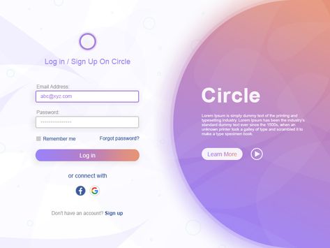 App Login Screen, Form Design Web, Login Page Design, Login Screen, Login Design, Interactive Web Design, App Login, Floor Heating Systems, Color Design Inspiration