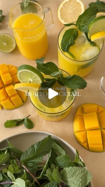 Hajar Larbah on Instagram: "🥭 Mango Mint Mojito Mocktail! It’s DAY 16 of 30 of the Ramadan Recipe Series and we’re making a refreshing drink that takes less than 10 minutes to make 🍹 Recipe up on the blog as always - https://moribyan.com/mango-mint-mojito-mocktail/ 🤎 🤍 DINNER ECOOKBOOK IS OUT NOW! 50 EXCLUSIVE BRAND NEW RECIPES - LINK IN BIO TO GET YOUR COPY 🤍 #ramadan #drinks #mocktail #recipe #iftar #food #foodie #foodblog #foodstagram #yummy #eeeeats #cooking #recipes #instafood #mango #instafood #fruit" Mango Mojito Recipe Non Alcoholic, Mango Mojito Mocktail, Iftar Drinks, Mint Mojito Mocktail, Ramadan Drinks, Mango Mocktail, Mango Mojito Recipe, Drinks Mocktail, Iftar Food