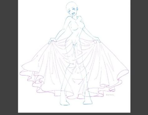 Ball Gown Drawing Reference, Dress Movement Reference, Queen Pose Reference Drawing, Princess Poses Drawing Reference, Princess Reference, Dress Poses Drawing Reference, Princess Poses Drawing, Princess Poses Reference, Batman Art Drawing