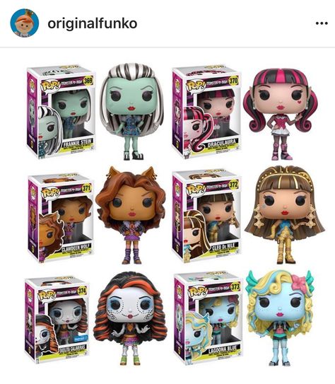 Funko Pop List, Monster High Frankie Stein, Игрушки Funko Pop, Best Funko Pop, Funky Pop, Pop Figurine, Funko Pop Dolls, Funk Pop, Funko Pop Toys