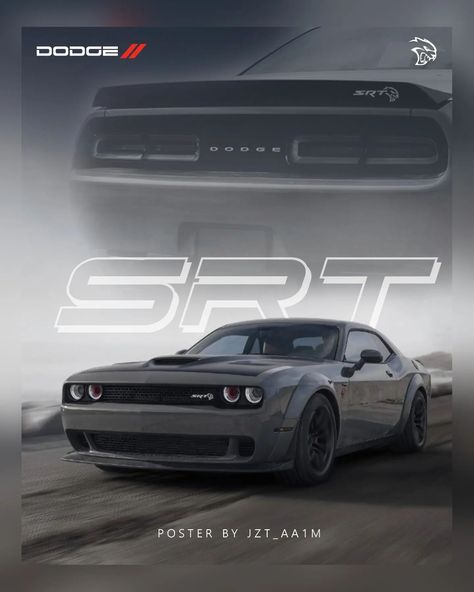 jzt_aa1m Poster design by @jzt_aa1m • • • • |• Follow @jzt_aa1m for more posters like this! • • #carposter #dodge #challenger #srt #wallart #instagram #new Dodge Challenger Poster, Dodge Challenger Srt Demon, New Challenger, Challenger Srt, Dodge Challenger Srt, Car Poster, Car Posters, Dodge Challenger, Car Wallpapers