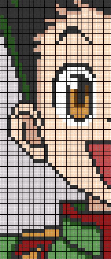 Hunter X Hunter Alpha Pattern, Pixel Art Templates Anime, Easy Pixel Art Anime, Pixel Art Ideas Anime, Hxh Pixel Art, Anime Grid Pattern, Anime Pixel Art Minecraft, Anime Pixel Art Grid Easy, Hunter X Hunter Pixel Art