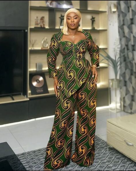 Latest and Best Ankara Style for Women. Ankara Style For Women, Ankara Styles For Ladies, Styles Ankara, African Print Jumpsuit, Ankara Jumpsuit, Ankara Styles For Women, Stylish Naija, African Blouses, Ankara Skirt And Blouse