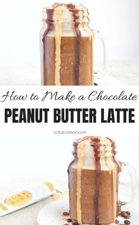 Peanut Butter Latte, Healthy Latte Recipe, Coffee Camper, Butter Coffee Recipe, Peanut Butter Recipes Easy, Homemade Chocolate Peanut Butter, Peanut Butter Coffee, White Chocolate Peanut Butter, Homemade Latte