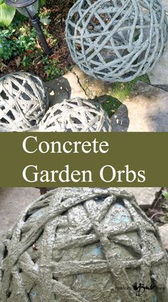 Concrete Balls, Garden Orbs, Concrete Patios, Cement Garden, Garden Balls, Cement Diy, Concrete Diy Projects, Portland Cement, Garden Types