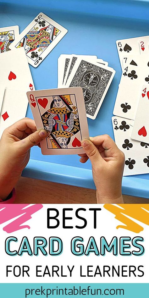 Preschool Age Activities, Fact Fluency Games, Cool Playing Cards, Math Card Games, Preschool Math Games, Simple Deck, Math Night, Kindergarten Math Games, Maths Games