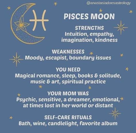 Pisces Moon Sign, Virgo And Pisces, Chart Astrology, Pisces Tattoos, Astrology Pisces, Pisces Moon, Pisces Woman, Birth Chart Astrology, Zodiac Signs Pisces